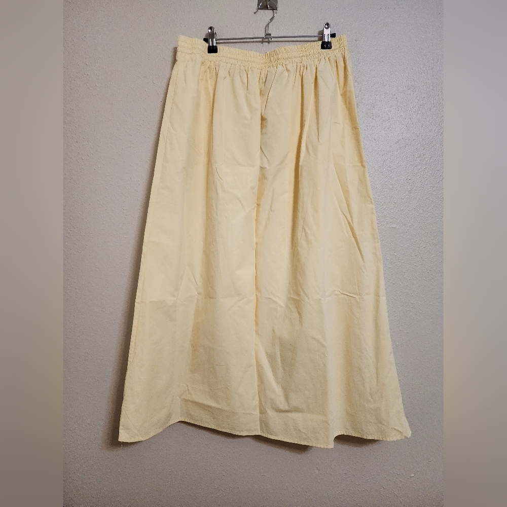 Lulus Delightful Yellow Two-Piece Midi Dress L Summer Vacation Festival Party - Picture 11 of 11